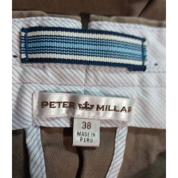 Peter Millar Pants Men's 38 Brown Chino - Picture 5 of 7